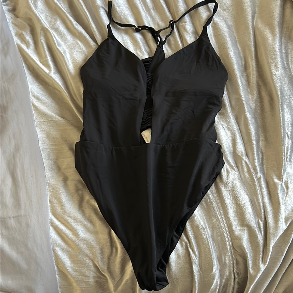 Ambrielle Black One Piece Swimsuit Sleek Design